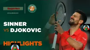 Jannik Sinner vs Novak Djokovic | ไฮไลต์ เฟร้นช์ โอเพ่น Roland Garros 2025